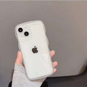 Alternative view of iphone13/13promax 用ケース ウェーブ 波 iphone12/11  series対応ケース パステル 透明 iphonex/xr/7plus 用ケース 韓国 可愛い