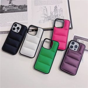 Alternative view of iphone16pro/15pro ケース ダウンジャケット風 iphone16/15/14シリーズ 対応ケース 衝撃吸収 大人気 iphone ケース オススメ
