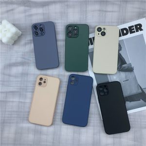 Alternative view of iphone15/14/13 シリーズ対応ケース マット ガラス iphone12/13/14用ケース くすみカラー シンプル