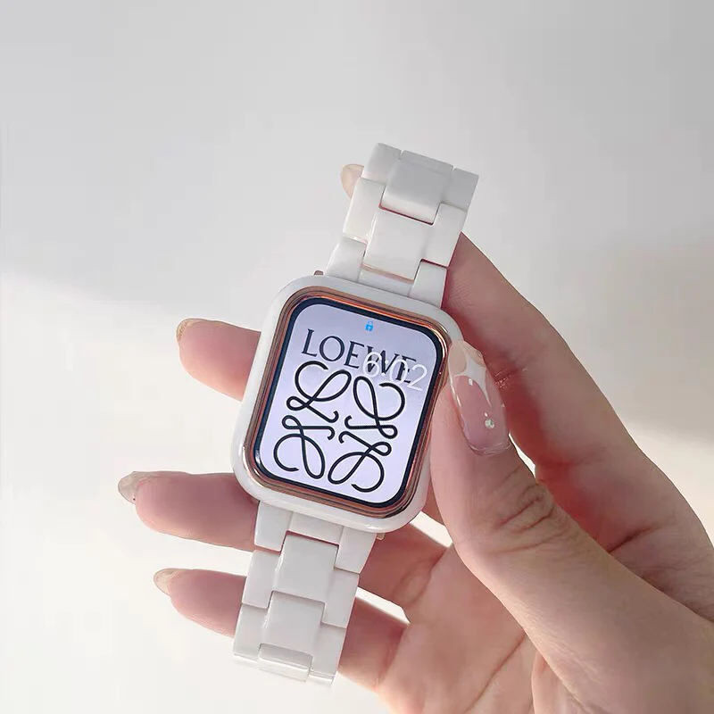 apple watch バンド 樹脂 軽い アップルウォッチ バンド べっ甲 ピンク 時計 ベルト おしゃれ