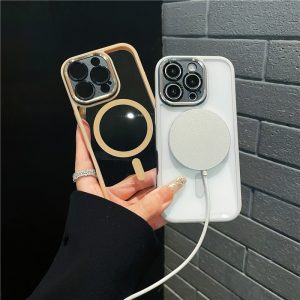 iphone16 クリアケース 黄ばまない ハードケース 軽量 iphone14pro/13/12 ケース マグセーフ ケース