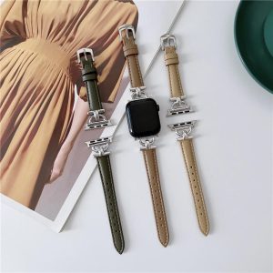 Alternative view of apple watch バンド レザー ベージュ アップル ウォッチ バンド 女性 細い 38mm 40mm 42mm 49mm ビジネス ベルト