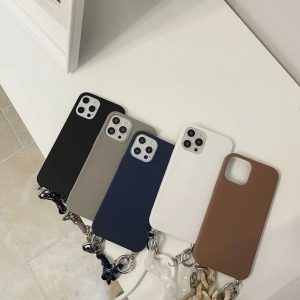 Alternative view of アイフォン15plus/15pro ケース 紐付き iphone14 ケース 韓国 ショルダー iphone12mini/11 ケース シンプル おしゃれ
