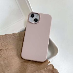 Alternative view of シリコン iphone14/14proケース シンプル 韓国 iphoneケース くすみカラー
