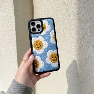 Alternative view of にこちゃん もこもこ iphone14ケース 韓国 可愛い iphone14pro/13/12ケース 秋冬ファッション