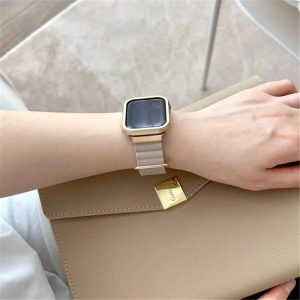 Alternative view of 「apple watchカバー付き」アップル ウォッチ バンド マグネット レザー apple watchベルト おしゃれ 磁石