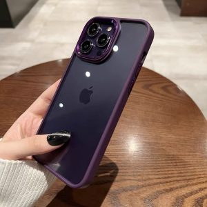 Alternative view of 透明 iphone14pro/14promax ディープパープルに合うケース メタリック iphone13/12ケース おしゃれ 耐衝撃 大人気