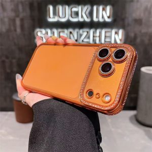 透明 iphone17/air ケース iPhone 16/16pro ケース キラキラ ストーン iphone15/14 ケース カメラレンズ一体型 おしゃれ