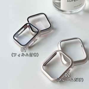 Alternative view of アップルウォッチカバー おしゃれ おすすめ apple watch8/7/6/se 保護ケース 耐衝撃