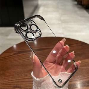 Alternative view of サイドなしケース iphone17/17pro ケース クリア カメラ保護 iphone16/15/14ケース 薄型 ストラップホール付き