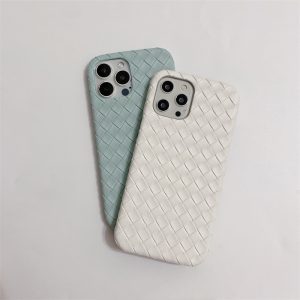 Alternative view of スマホケース シンプル おしゃれ iphoneケース 編み込み iphone15proケース かわいい iphone15/14ケース レザー