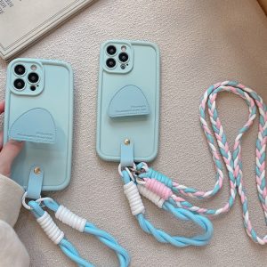 Alternative view of iphone ケース 斜 めがけ おしゃれ iphoneケース スタンド付き  iphone14 ケース 紐付き 流行り の スマホケース 韓国