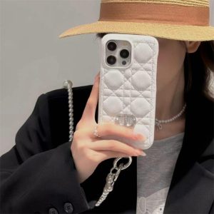 Alternative view of iphone16 ケース かわいい iphone16pro/16promaxケース キルティング iphone ケース ショルダー 人気 韓国 スマホケース 流行り iphone15 ケース 女子 人気 iphone14 プロ ケース おしゃれ