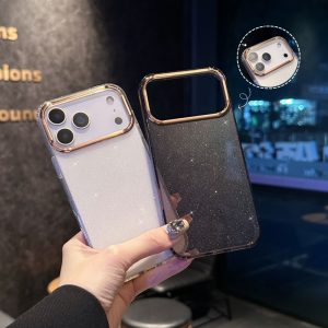 Alternative view of iphone17/16 ケース クリア iphone17pro/16pro/16promax ケース キラキラ iphone15/14 ケース グリッター 韓国 スマホケース 流行り iphone14 カメラ カバー かわいい