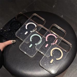 Alternative view of iphone17/17pro/16/16pro ケース magsafe 対応 iphone16promax クリア ケース グリッター ケース 可愛い iphone15/14 ケース 頑丈 スマホケース 耐 衝撃 最強