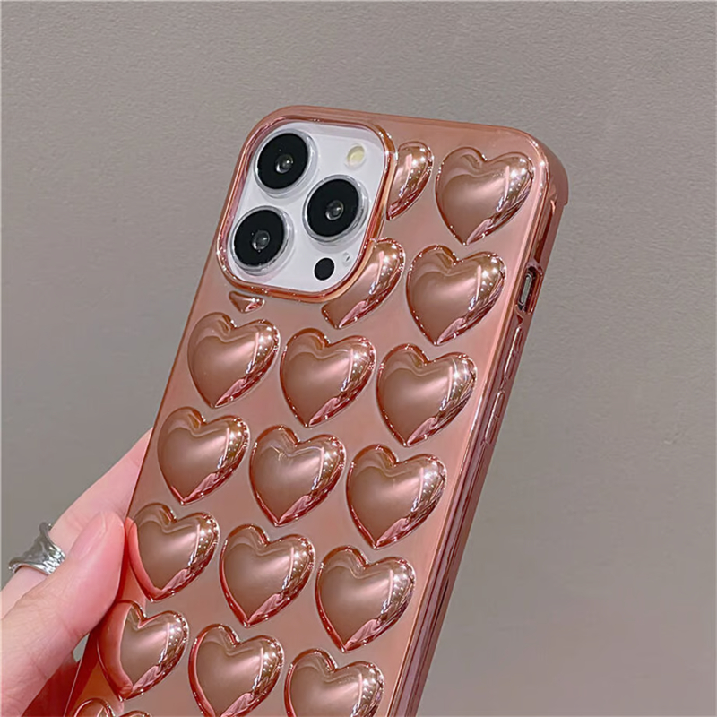 ハート 柄 iphone16/16plus ケース iphone16pro/16promax ケース