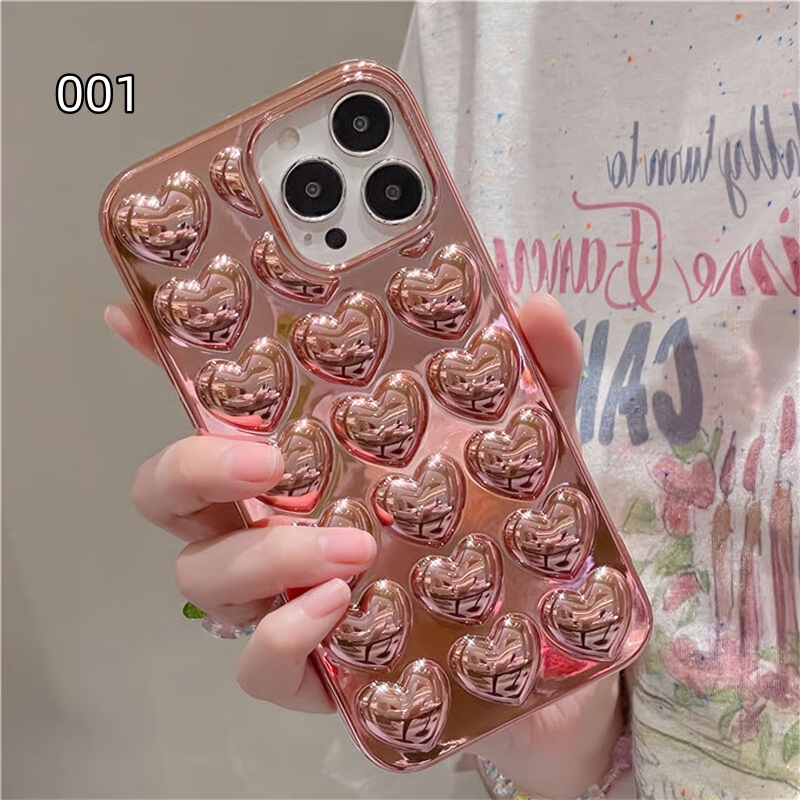 custypeスマホケースiPhone15proケース ハート型ポーチ付きピンク ハートデザインキット - 取り外し可能なワイヤレス充電クロス