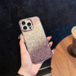 Alternative view of iphone16/16pro ケース キラキラ iphone16promax ケース かわいい iphone15/14 ケース 韓国風 iphone ケース ラメ グリッター スマホケース 女性 人気