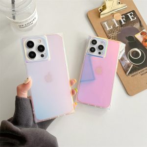 Alternative view of iphone16ケース レーザー キラキラ iphone16pro ケース マット 携帯ケース クリア iphone16promax ケース おしゃれ スマホケース 耐衝撃 iphoneケース 可愛い スクエア型