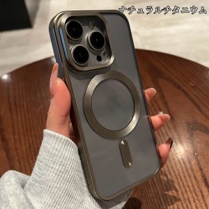 Alternative view of iphone16 ケース ソフト iphone16pro/16promax magsafe ケース スマホケース クリア iphoneケース 透明 マットカラー 携帯 ケース シンプル アイフォン ケース メンズ おすすめ R239