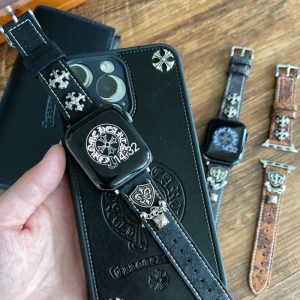 Alternative view of apple watch バンド レザー アップル ウォッチ バンド ブランド apple watch バンド おしゃれ メンズ アップルウォッチ ベルト 本革 時計 ベルト ブランド apple watch 46mm バンド