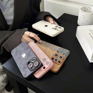 Alternative view of iphone16/16plus ケース 布生地 iphone16promax ケース おすすめ レディース スマホケース おしゃれ キラキラ iphone15pro/16pro ケース カメラ まで 保護 携帯カバー 韓国 R259