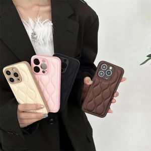 Alternative view of ダウン ジャケット 風 iphone16/16pro ケース iphone16promax/15pro ケース レザー 高級 スマホケース キルティング アイフォン15/14 ケース 女性 人気 携帯 ケース 冬