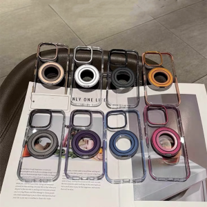 Alternative view of iphone17/17air ケース スタンド 付き iphone17pro/17pro ケース 衝撃 に 強い クリア magsafe 対応 ケース かわいい 携帯 ケース ビジネス スマホケース 透明 おしゃれ