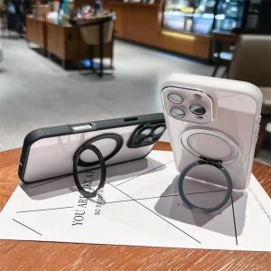 Alternative view of iphone16e ケース クリア iphone16/16pro ケース スタンド 付き スマホケース マグセーフ iphone se4 ケース おしゃれ iphone15/14 ケース カメラ 保護