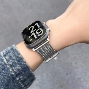 Alternative view of apple watch バンド メンズ アップルウォッチ バンド ステンレス アップル ウォッチ バンド メンズ おしゃれ apple watch 46mm バンド スマート ウォッチ 替え バンド