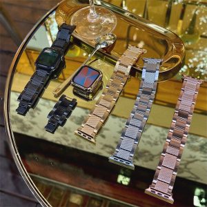 Alternative view of apple watch バンド メタル アップル ウォッチ ステンレス バンド アップル ウォッチ 男性 人気 バンド apple watch シリーズ 10 バンド アップル ウォッチ 46mm バンド スマート ウォッチ 替え バンド レディース アップル ウォッチ バンド