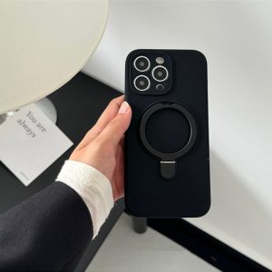 Alternative view of iphone16 ケース スタンド 付き magsafe 対応 ケース かわいい iphone16pro ケース 高級 スマホケース メンズ シンプル iphone15/15pro ケース 耐衝撃 iphone14/13 シリコン ケース