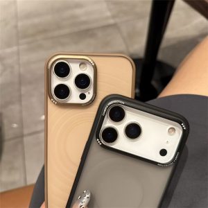Alternative view of 指紋 つか ない iphone17/16 ケース iphone16pro/17pro ケース デザート チタニウム スマホケース 薄型 iphone15pro/14pro ケース 半 透明 マット アイフォン ケース シンプル R331
