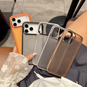 指紋 つか ない iphone17/16 ケース iphone16pro/17pro ケース デザート チタニウム スマホケース 薄型 iphone15pro/14pro ケース 半 透明 マット アイフォン ケース シンプル R331