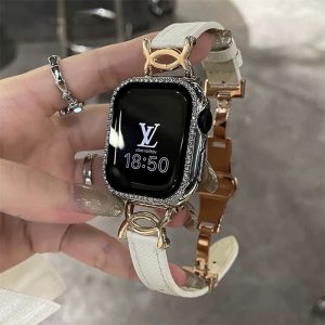 Alternative view of アップル ウォッチ バンド レザー アップル ウォッチ カバー バンド セット アップル ウォッチ バンド 人気 女性 apple watch バンド 革 アップル ウォッチ 42mm バンド 女性