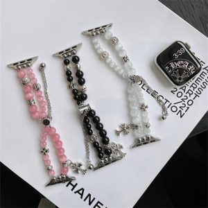 Alternative view of アップル ウォッチ ブレスレット apple watch se10 バンド おしゃれ アップル ウォッチ バンド 夏 涼しい apple watch バンド 蒸れない アップルウォッチバンド ビーズ アップル ウォッチ バンド 女性 人気 スマート ウォッチ 替え バンド M094