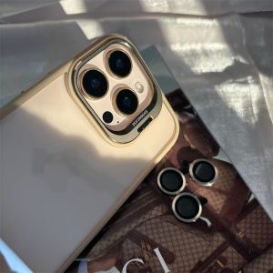 Alternative view of iphone17/16 ケース クリア iphone17pro/17air ケース スタンド 付き スマホケース カメラ保護リング 付き iphone16/16plus ケース 透明 おしゃれ iphone15/14 ケース 高級