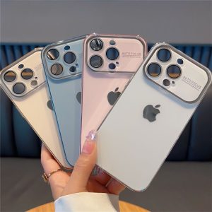 Alternative view of iphone17/16 ケース カメラ 保護 iphone17pro16pro メッキ ケース iphone16promax ケース メンズ 人気 スマホケース シンプル おしゃれ iphone ケース お揃い カップル R337
