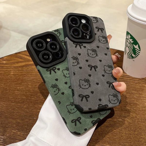 iphone16plus/15plus ケース 革 iphone16/16pro ケース 耐衝撃 最強 iphone16promax/15 ケース スエード スマホ ケース かわいい お 揃い の iphone ケース 猫 柄