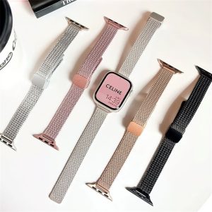 Alternative view of アップル ウォッチ シリーズ 10 バンド apple watch ステンレス バンド アップル ウォッチ バンド 女性 人気 apple watch 46mm バンド スマート ウォッチ 替え バンド