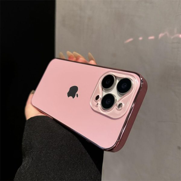 iphone16 ケース 大人 おしゃれ iphone16pro ケース 個性的 電気 メッキ スマホ ケース iphone15/15pro ケース 可愛い シンプル ピンク iphone14/13 ケース R338