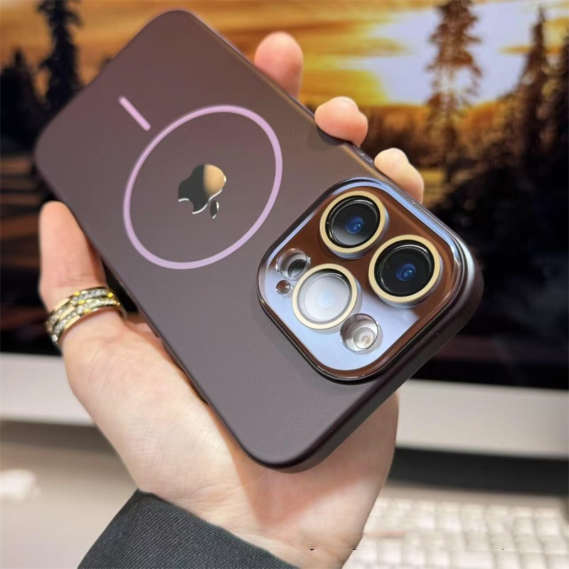 iphone16/16plus ケース magsafe iphone16promax/15pro ケース マット magsafe シリコン ケース スマホケース カメラ 保護 iphone15/14/13 ケース お 揃い シンプル R311 - 画像 (5)