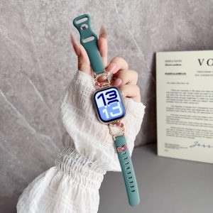 Alternative view of アップル ウォッチ バンド シリコン apple watch バンド 可愛い アップル ウォッチ バンド ライン ストーン apple watch キラキラ バンド アップル ウォッチ 42mm 女性 リボン