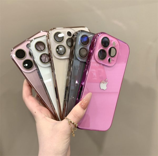 iphone17pro/16pro ガラス ケース iphone16 ケース レンズ カバー 付き スマホカバー ガラス iphone15/14 ケース 大人 可愛い シンプル iphone ケース ブラック