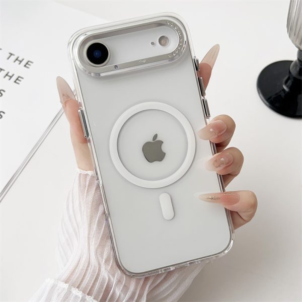 iphone17air ケース クリア iphone17/16 ケース magsafe 対応 スマホケース 黄ばみ にくい 素材 iphone17pro/16pro ケース 透明 おしゃれ iphone17promax ケース ラインストーン