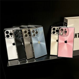 Alternative view of スクエア iphone17/17pro/16/16pro ケース iphone16plus/15plus ケース キラキラ iphone15/15pro/15promax ケース 女子 人気 スマホケース レーザー iphone14/13 ケース ピンク