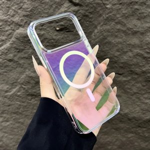 Alternative view of iphone17pro/16pro ケース おしゃれ iphone17promax ケース マグセーフ iphone ケース オーロラ スマホ ケース ガラス iphone16/16promax ケース クリア