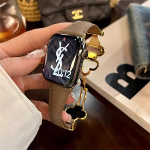 Alternative view of アップル ウォッチ レザー バンド 四葉のクローバー アップルウォッチ バンド apple watch バンド 大人 おしゃれ apple watch s10 バンド アップルウォッチ バンド かわいい