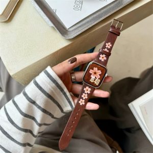 Alternative view of アップルウォッチ バンド 桜 apple watch レザー バンド アップル ウォッチ バンド 革 アップル ウォッチ バンド 女性 人気 apple watch ウルトラ バンド