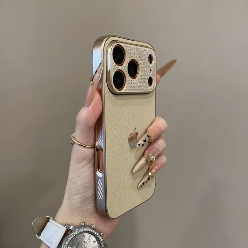 iphone17 ケース ラインストーン デコ iphone17pro/17promax ケース キラキラ iphone16/16pro ケース レザー調 スマホケース 大人可愛い iphone15/14/13 ケース シンプル おしゃれ - 画像 (7)